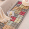 Handmade Vintage Floral Soft Stuffed Pet Mat Non-Slip Couch Cover