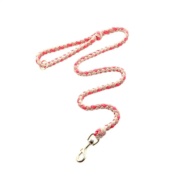 Heavy-Duty Hand-Woven Nylon Dog Leash for Medium and Large Dogs