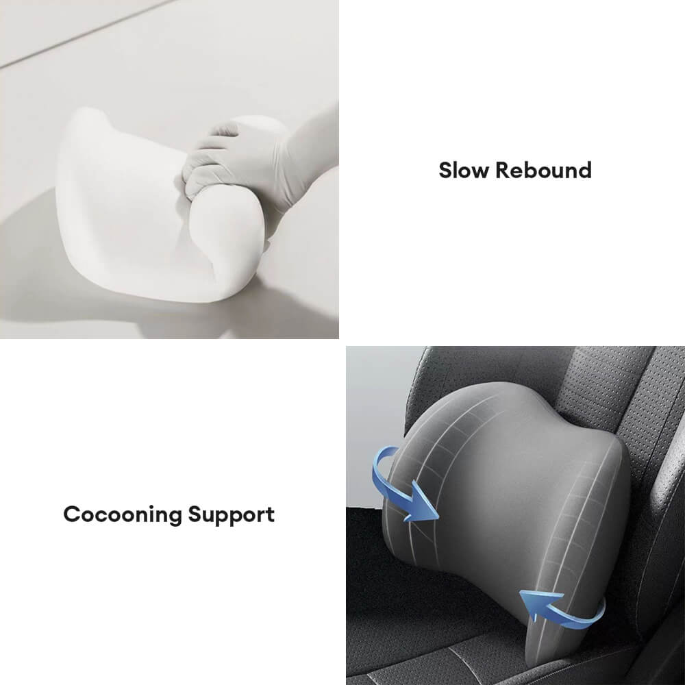 High-Density Memory Foam Neck & Back Support Car Pillow