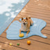Leaf Shaped Cooling Fabric Heat-Absorbing Comfortable Non-Slip Dog Mat