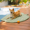 Leaf Shaped Cooling Fabric Heat-Absorbing Comfortable Non-Slip Dog Mat