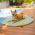 Leaf Shaped Cooling Fabric Heat-Absorbing Comfortable Non-Slip Dog Mat