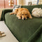 Linework Pattern Chenille Comfortable Scratch-Resistant Sofa Protection Couch Cover