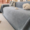 Linework Pattern Chenille Comfortable Scratch-Resistant Sofa Protection Couch Cover