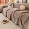 Linework Pattern Chenille Comfortable Scratch-Resistant Sofa Protection Couch Cover