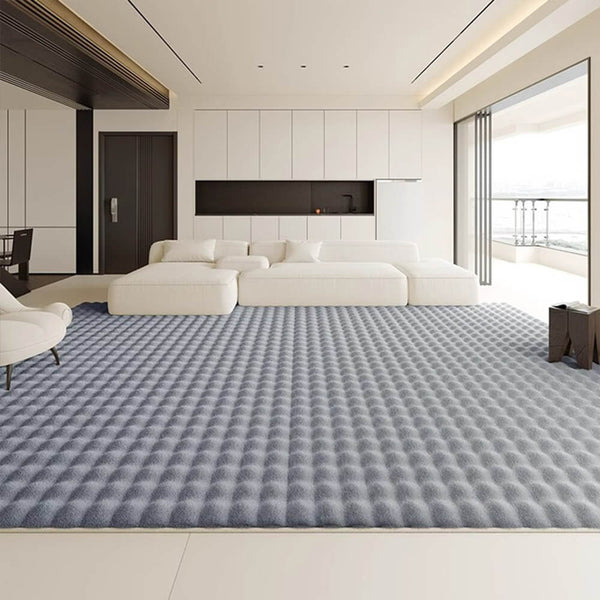 Alfombra de peluche de lujo de estilo cremoso