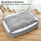 Luxury Faux Leather Soft Fleece Washable Dog Sofa Bed
