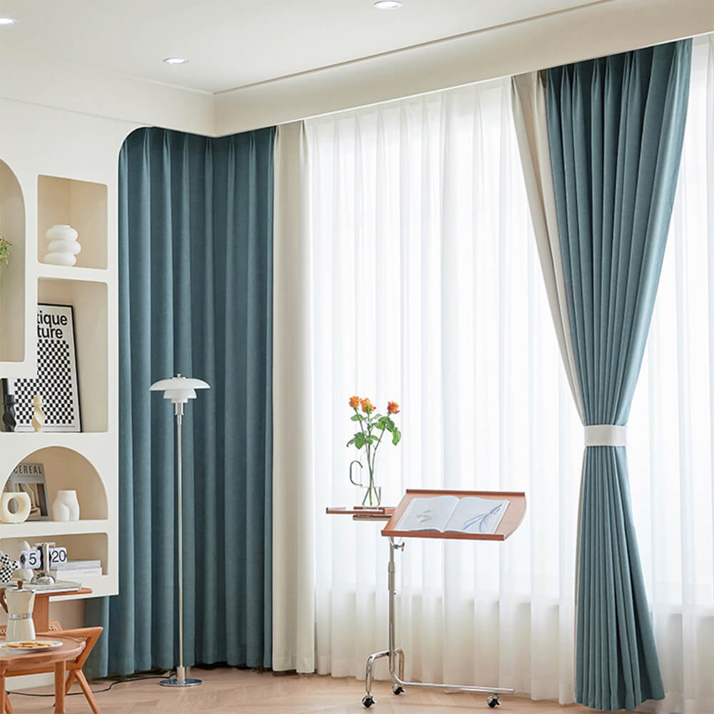 Modern Design Premium Herringbone Chenille Blackout Curtain