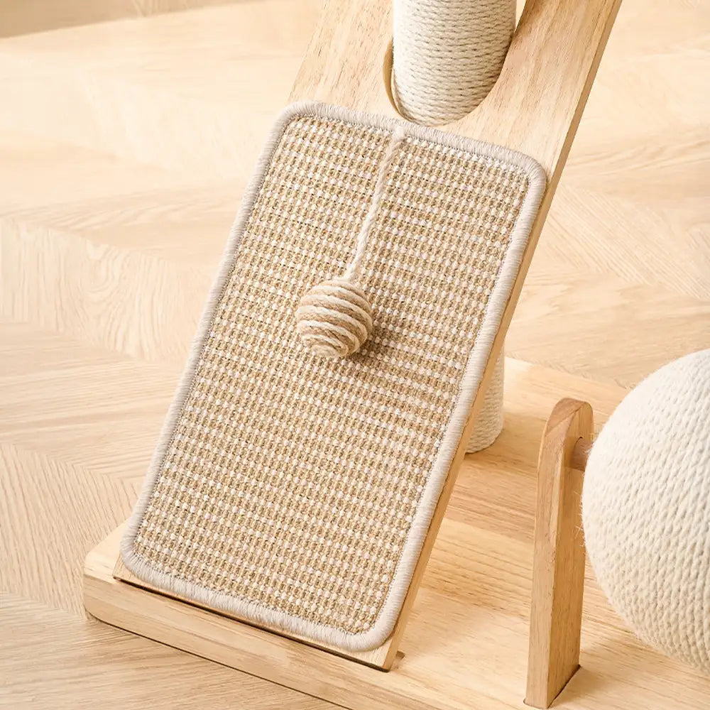 Modern Wooden Multi-Functional Play And Scratching Cat Tree with Space Capsule