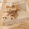 Multi-Cat Family Hammock-Style Wooden Cat Tree - 3 in 1