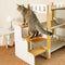 Multi-Tiered Faux Sisal Cat Scratching Cat Hammock with Stairs