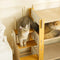 Multi-Tiered Faux Sisal Cat Scratching Cat Hammock with Stairs