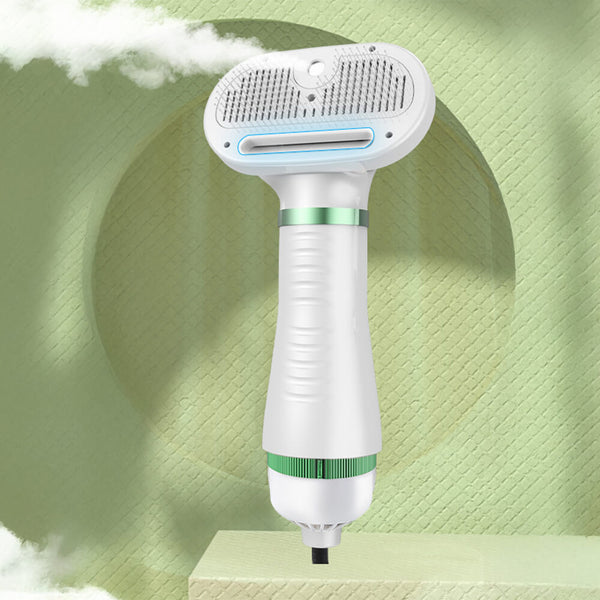Multifunctional Combing Brush Pet Hair Dryer with Steam