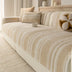 Natural Stripe Chenille Thickend Sofa Protection Washable Non-Slip Couch Cover