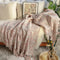 Nordic Style Cozy Soft Woven Throw Blanket with Fringes