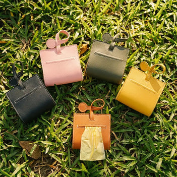 PU Leather Dog Poop Bag Dispenser
