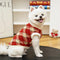 Plaid Comfortable Warm Plush Dog Sweater Suitable For All Breeds of Dogs