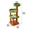 Playful Multi-Level Plush Activity Center  Cat Tree with Space Capsule