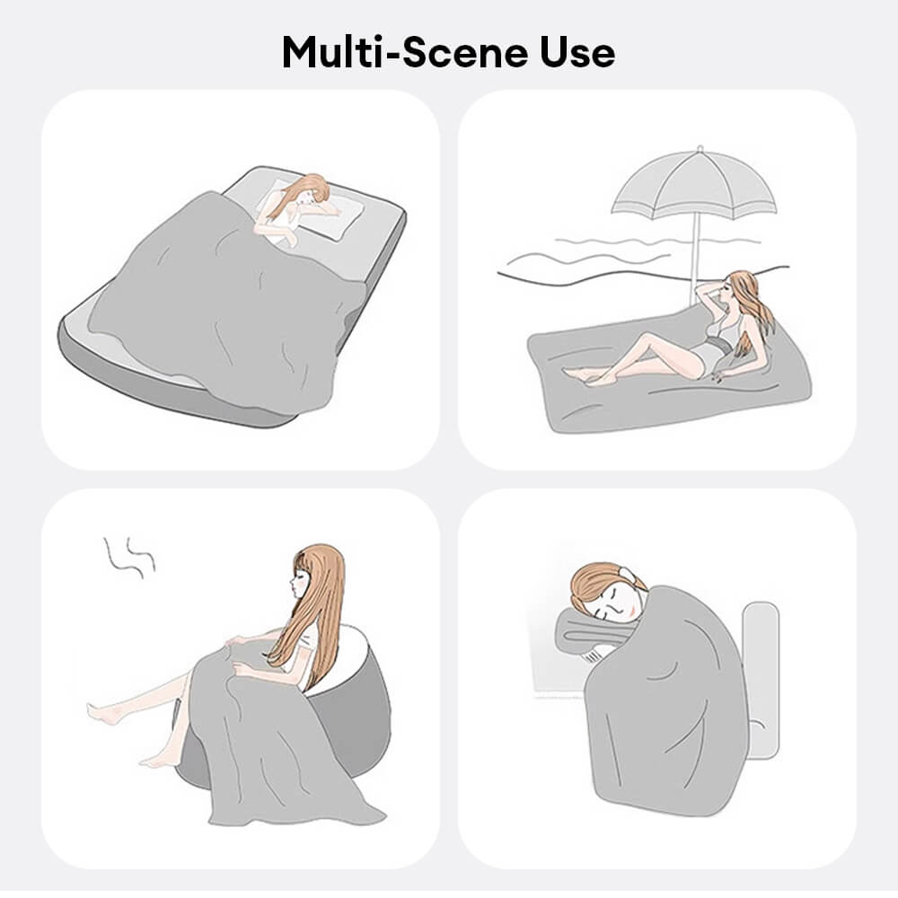 Plush Arch Pattern Modern Dual-Use Throw Blanket Couch Cover