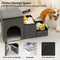 Portable Multi-Functional Foldable Dog Stairs with Storage and Condo