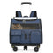 Portable Rolling Pet Backpack Carrier with Detachable Trolley