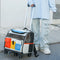 Portable Rolling Pet Backpack Carrier with Detachable Trolley