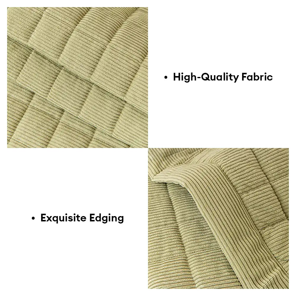 Quilted Square Simple Comfortable Sofa Protector Non-Slip Couch Cover