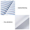 Refreshing Striped Cooling Ice Silk Non-Slip Dog Mat with Pillow