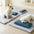 Refreshing Striped Cooling Ice Silk Non-Slip Dog Mat with Pillow