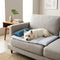 Refreshing Striped Cooling Ice Silk Non-Slip Dog Mat with Pillow