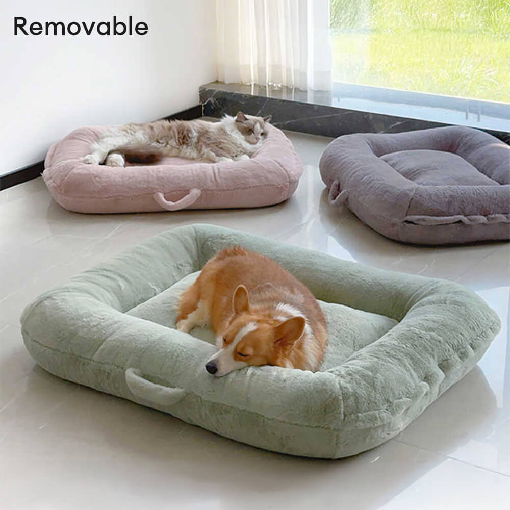 Skin-Friendly Warm Fully Support Washable Large Dog & Cat Sleeping Mat Bed