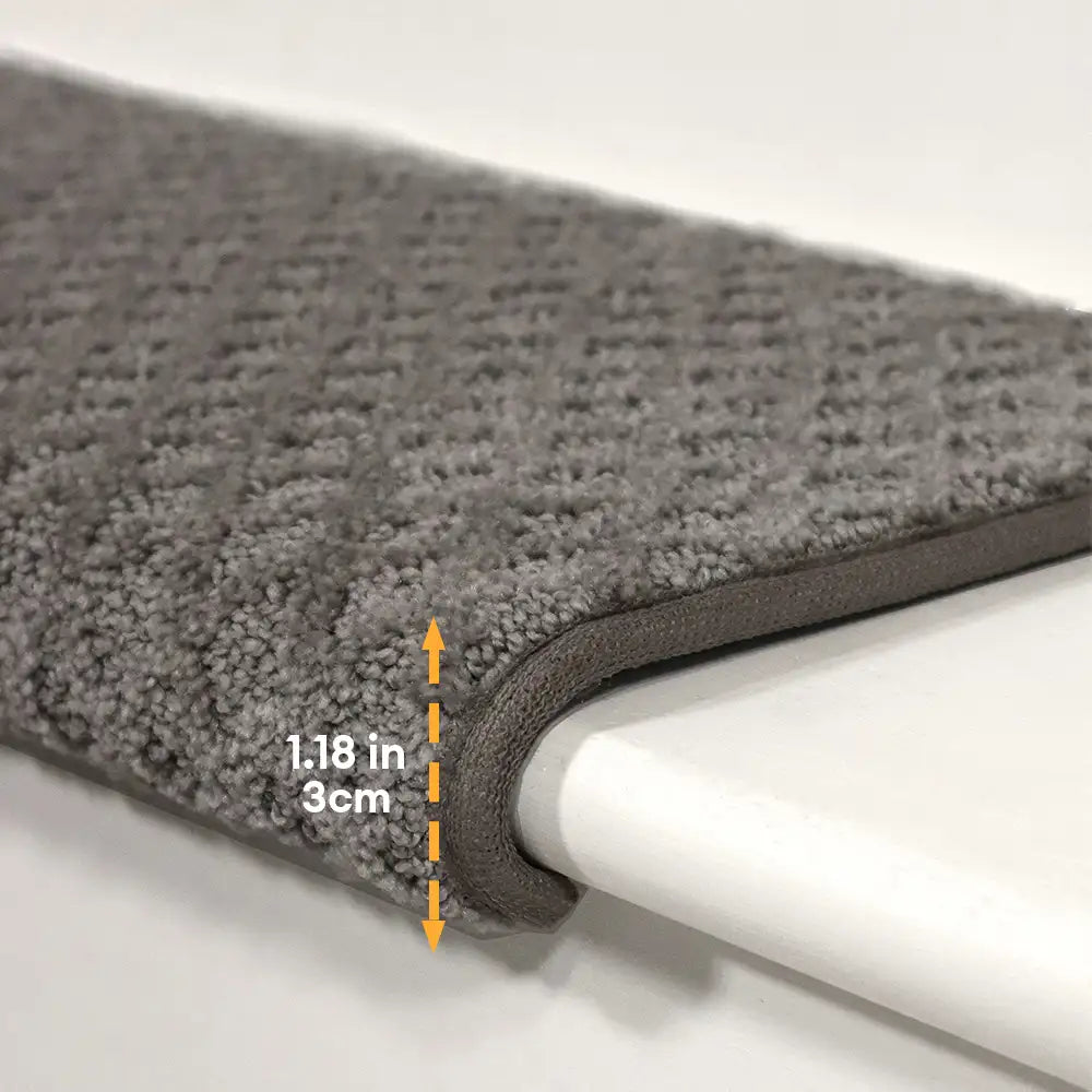 Soft Plush Indoor Stair Protectors Pet Friendly Tape Free Carpet Stair Treads