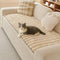 Solid-Color Fluffy Sofa Decor Thickened Couch Cover