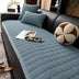 Square Corduroy Anti-Scratch Fabric Pet Friendly Non-Slip Couch Cover