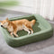 Square Water-Resistant Anti-Scratch Short Plush Dog Bed