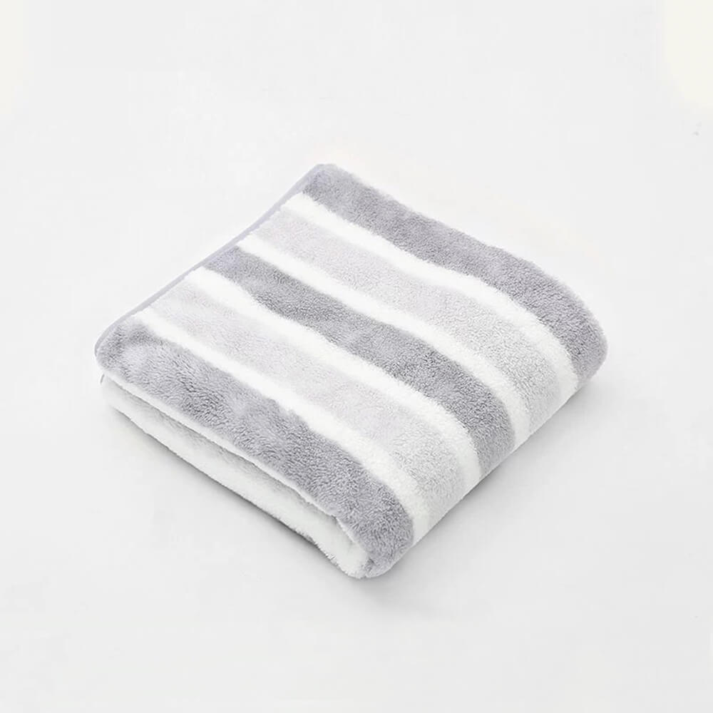 Striped Absorbent Drying Thickened Soft Dog & Cat Bath Towel