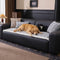 Striped Corduroy Sofa Scratch-Resistant Protective Non-Slip Couch Cover