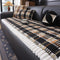 Striped Corduroy Sofa Scratch-Resistant Protective Non-Slip Couch Cover