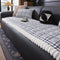 Striped Corduroy Sofa Scratch-Resistant Protective Non-Slip Couch Cover