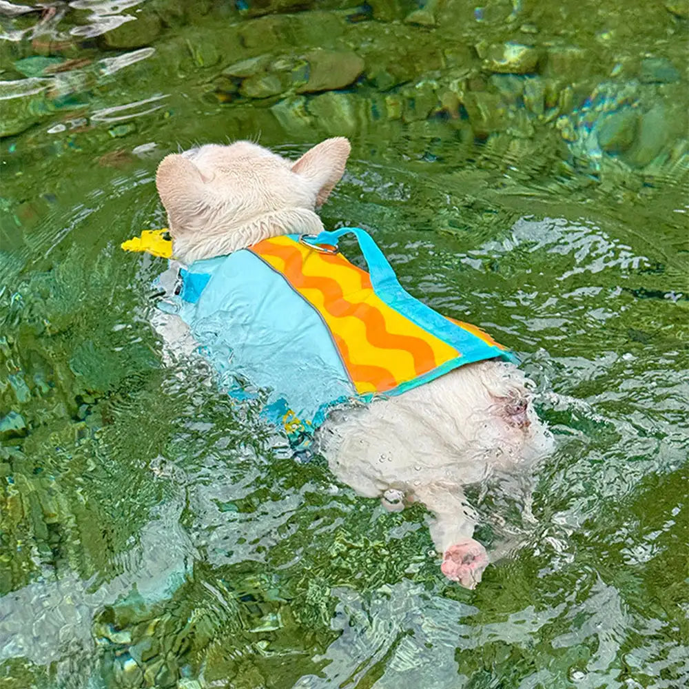 Stylish Color-Blocked Dog Life Jacket