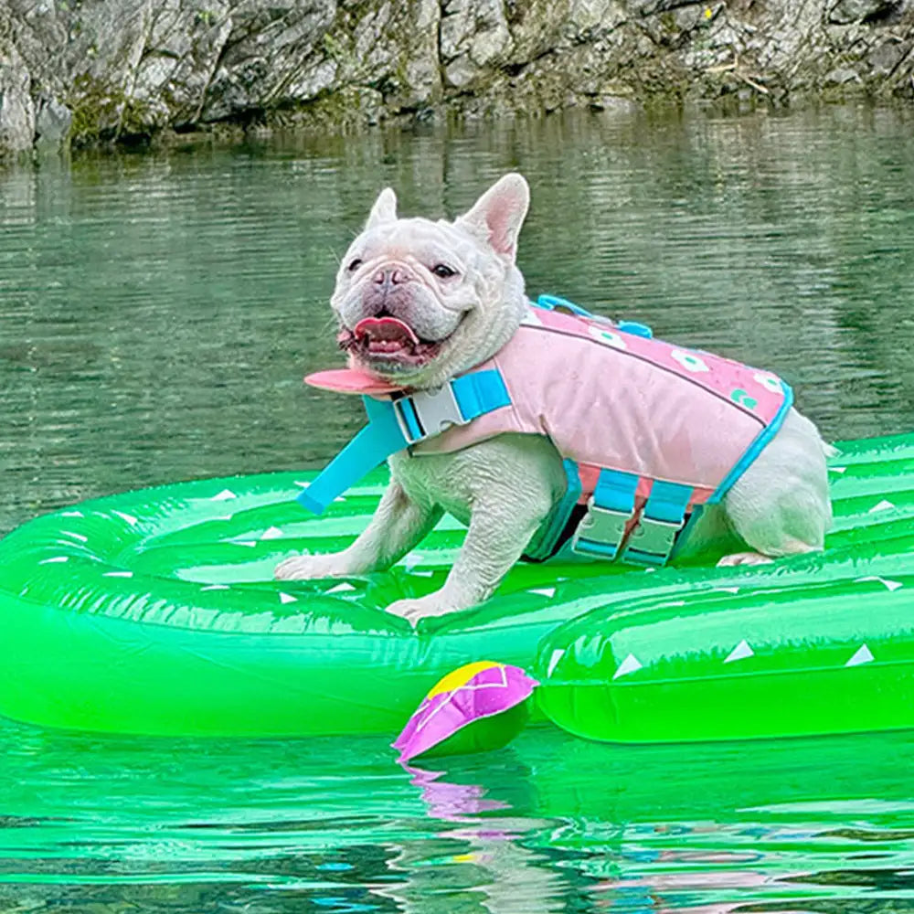 Stylish Color-Blocked Dog Life Jacket
