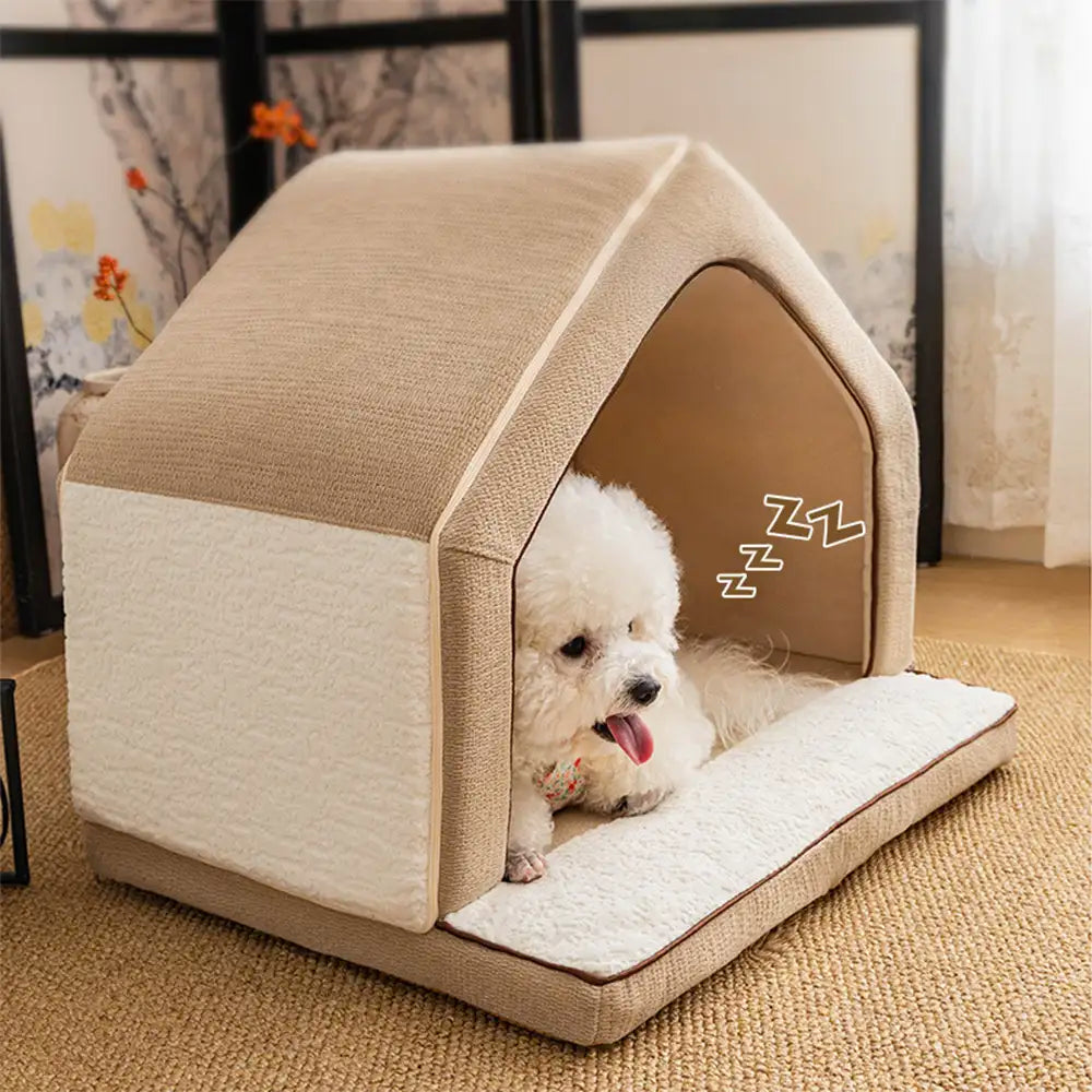 Warming Full Sponge Durable Scratch-Resistant Dog House - SnuggleHome