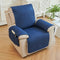 Water-Repellent Solid Color Recliner Chair Cover with Elastic Straps