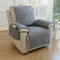 Water-Repellent Solid Color Recliner Chair Cover with Elastic Straps