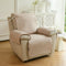 Water-Repellent Solid Color Recliner Chair Cover with Elastic Straps