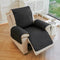 Water-Repellent Solid Color Recliner Chair Cover with Elastic Straps