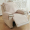 Water-Repellent Solid Color Recliner Chair Cover with Elastic Straps