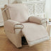 Water-Repellent Solid Color Recliner Chair Cover with Elastic Straps