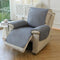Water-Repellent Solid Color Recliner Chair Cover with Elastic Straps