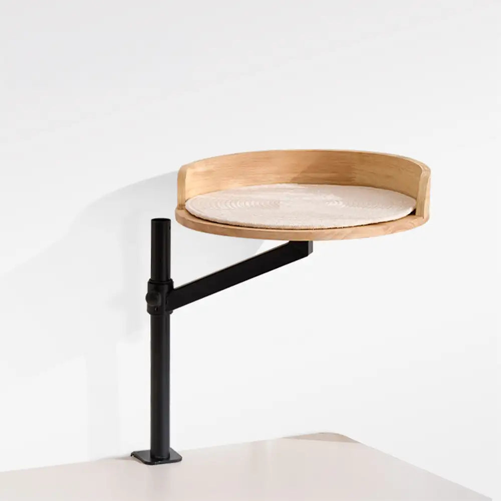 Wooden Adjustable Up and Down Elevated Habitat Cat Desk Bed